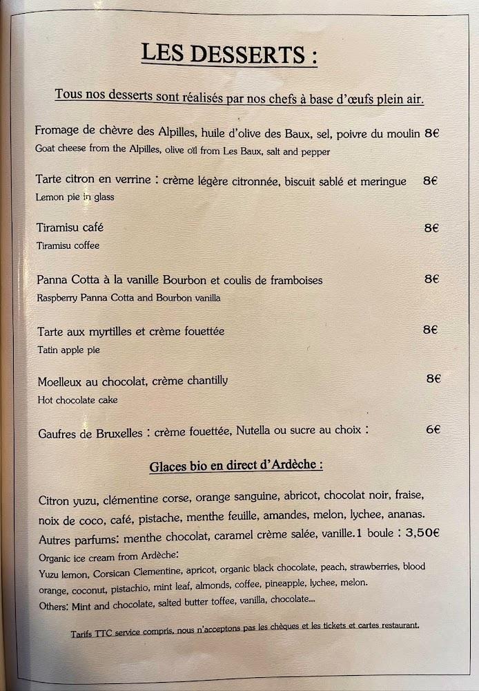 Le Petit Rocher - Menu Image 3
